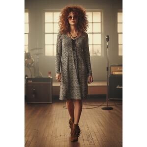 Janis Joplin LYRIC Dress Size Large Boho 70s Retro